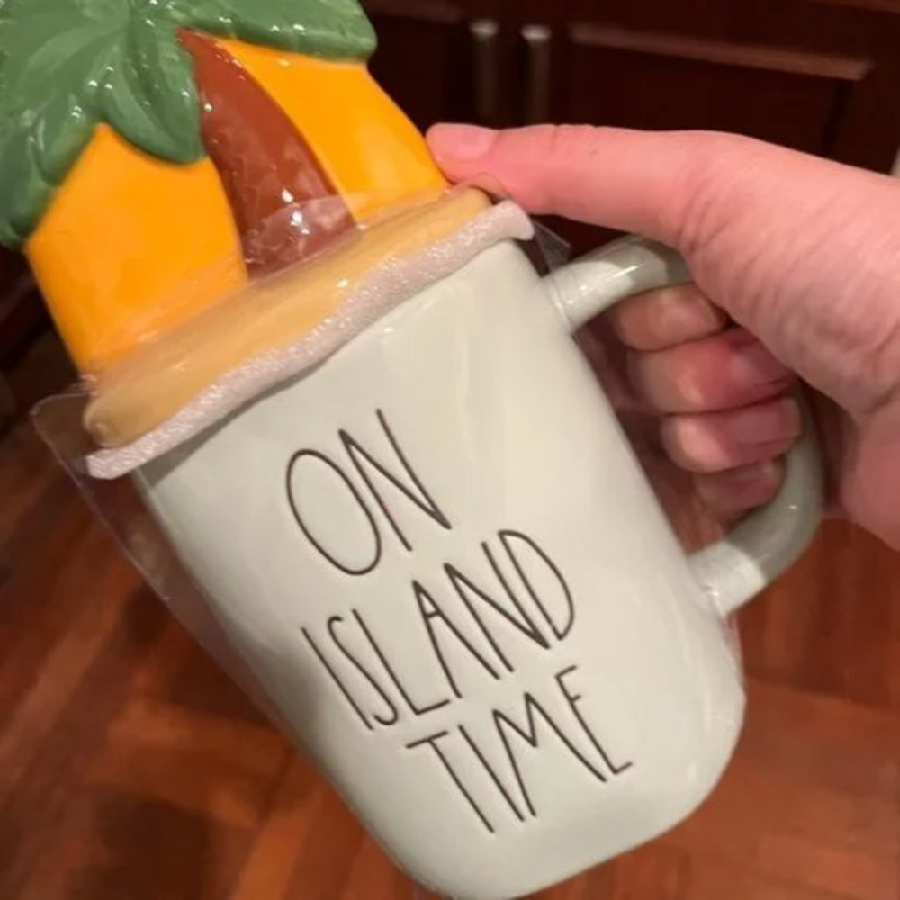 Rae Dunn CoffeMug - On Island Time (new)